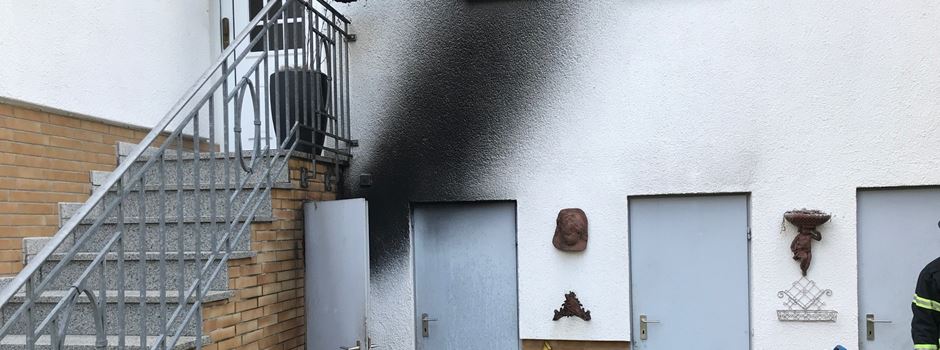 Brand in Wiesbaden: Rauchsäule in Igstadt weithin sichtbar